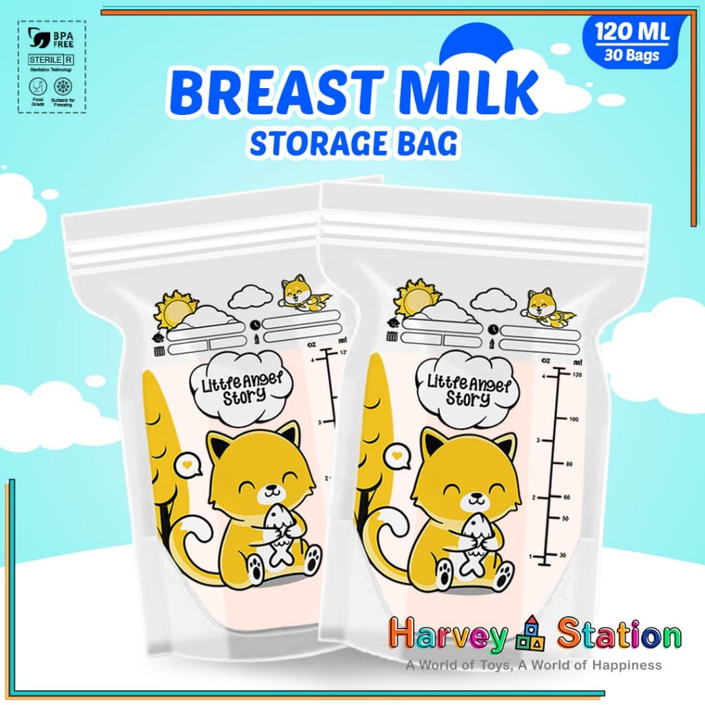KANTONG ASI SUSU BAYI 120ml BABY BREAST MILK Storage Bag ASIP 30pcs Plastik ASI Anak Kantong ASIP BPA Free