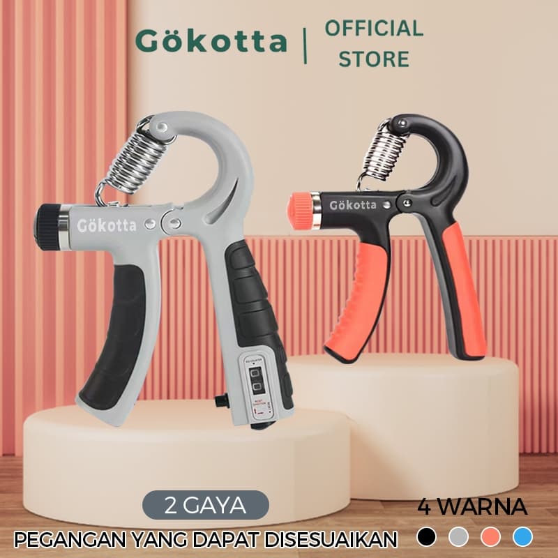 Gokotta Handgrip Hand Grip 5-60 Kg Alat Fitness Lengan Portable
