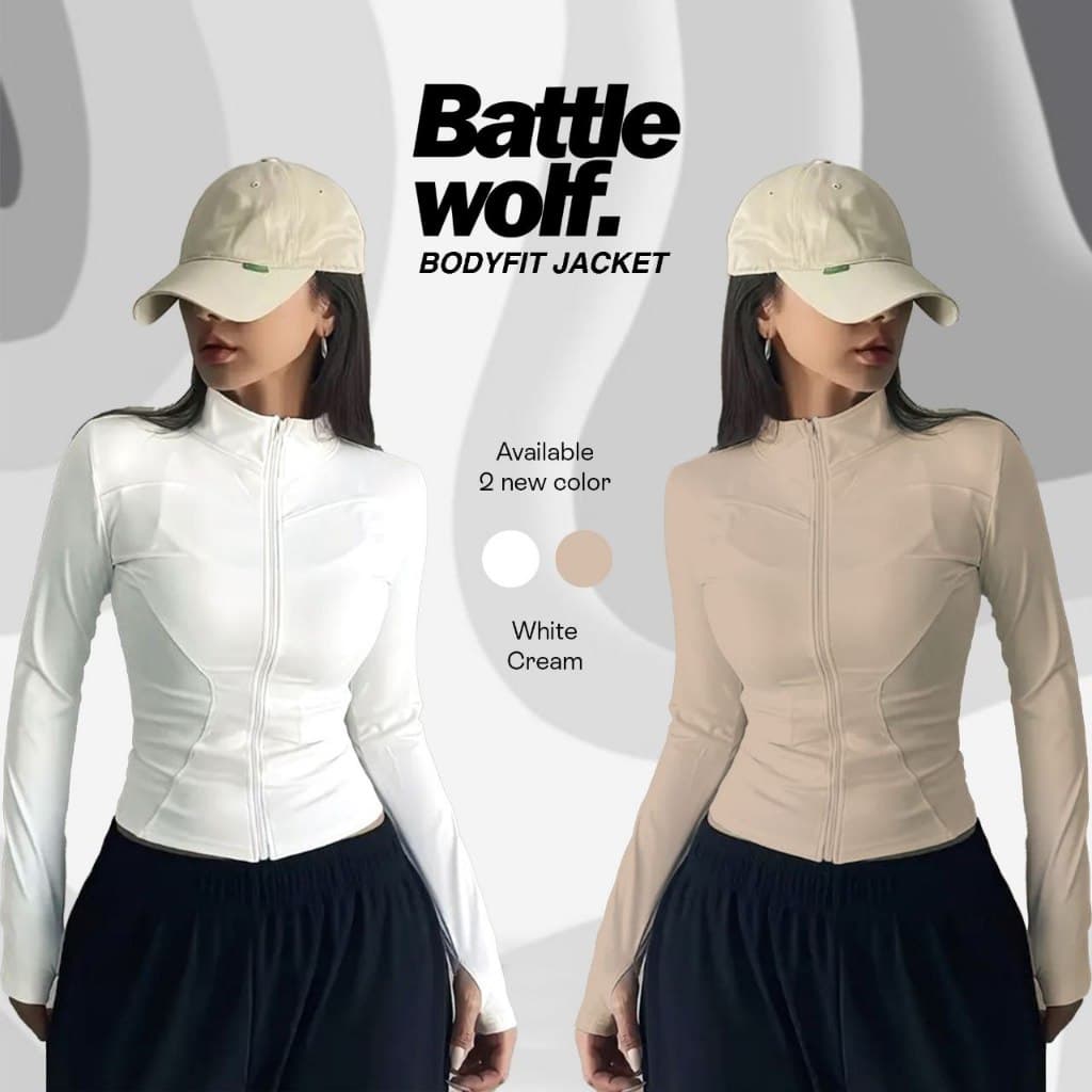 BATTLEWOLF Baju Olahraga Wanita Lari Gym Anti UV SPF 50+