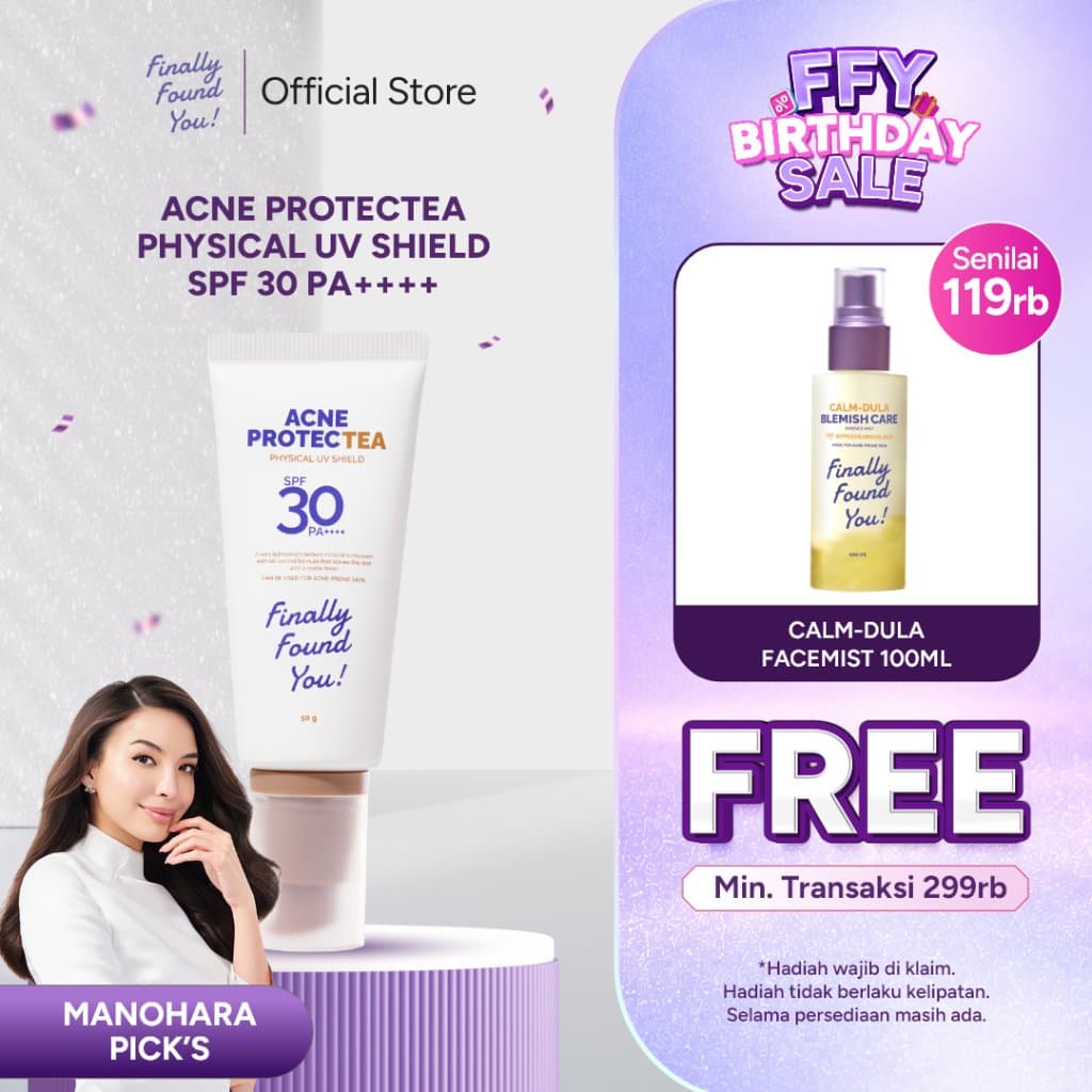 Finally Found You! Acne ProtecTea Physical Sunscreen SPF 30 PA++++ 50g