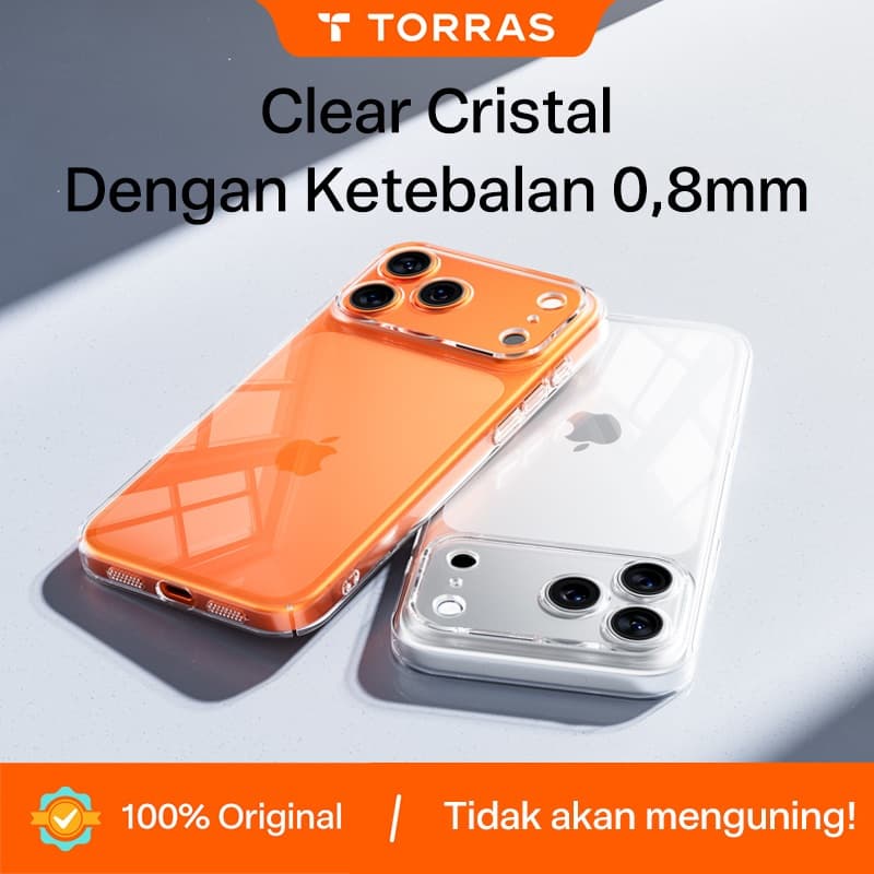 TORRAS C1 Slim Crystal Clear Casing iPhone 13-18 Pro/Max