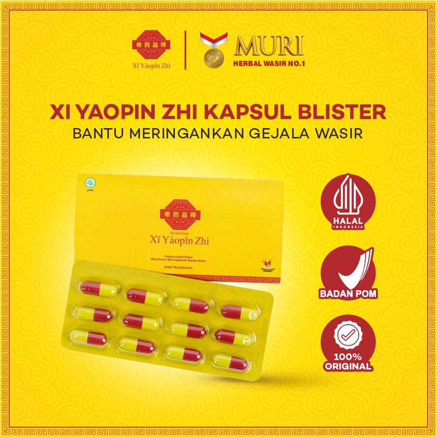 Xi Yaopin Zhi Kapsul Ambeien Wasir Isi 12 Kapsul