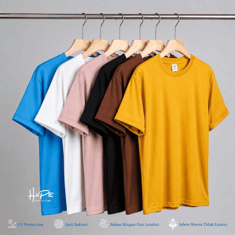 KAOS POLOS COTTON COMBED PREMIUM 30S ROUND NECK