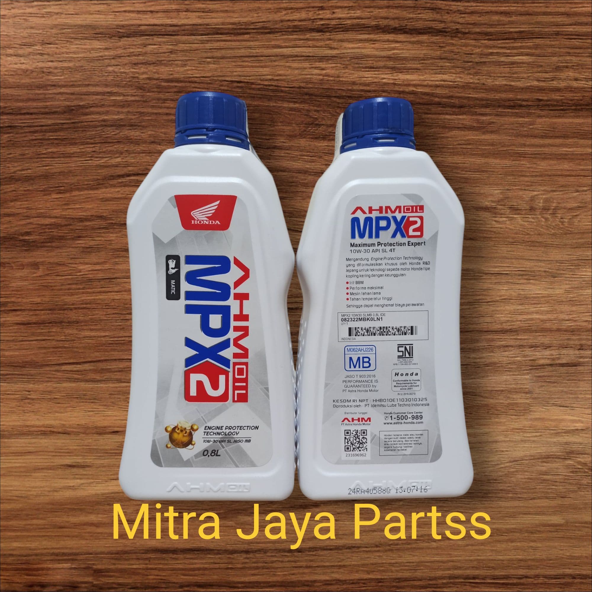 Oli Mpx2 Mpx 2 Matik 800 Ml Oli Mesin Mpx2 0.8L Matic AHM Perbotol (HARGA PER BOTOL)