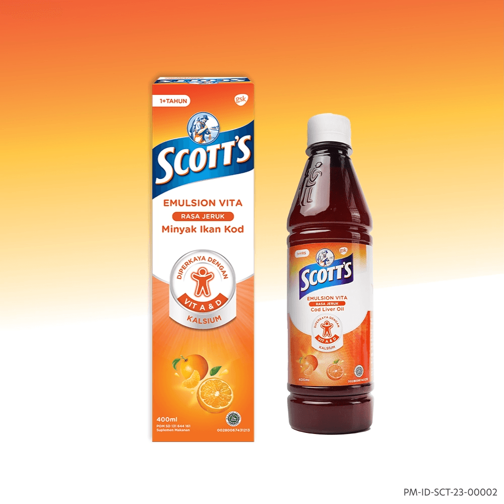 Scott's Vitamin Omega 3 Rasa Jeruk 400ml