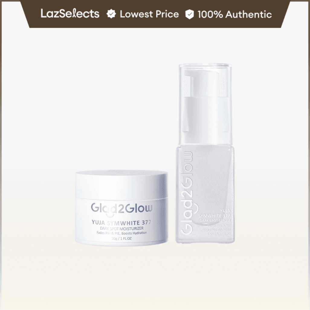 2pcs Skincare Set Serum + Moisturizer Glad2Glow Kits Acne Set
