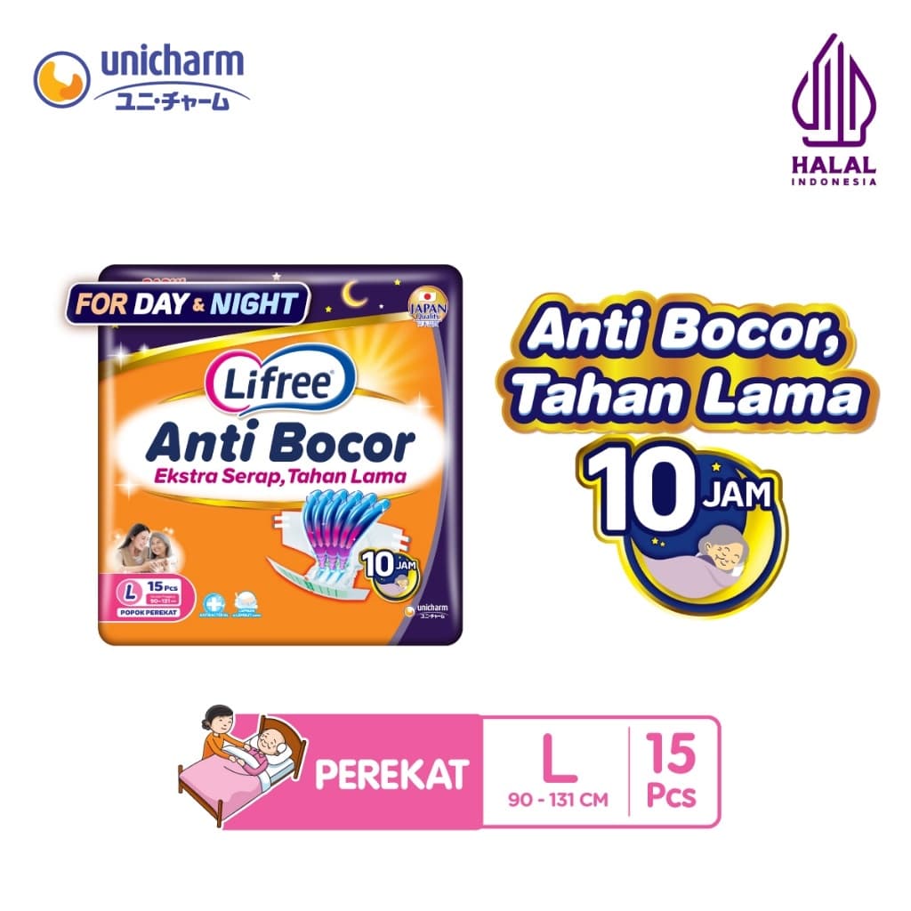 Lifree Popok Dewasa Perekat L15