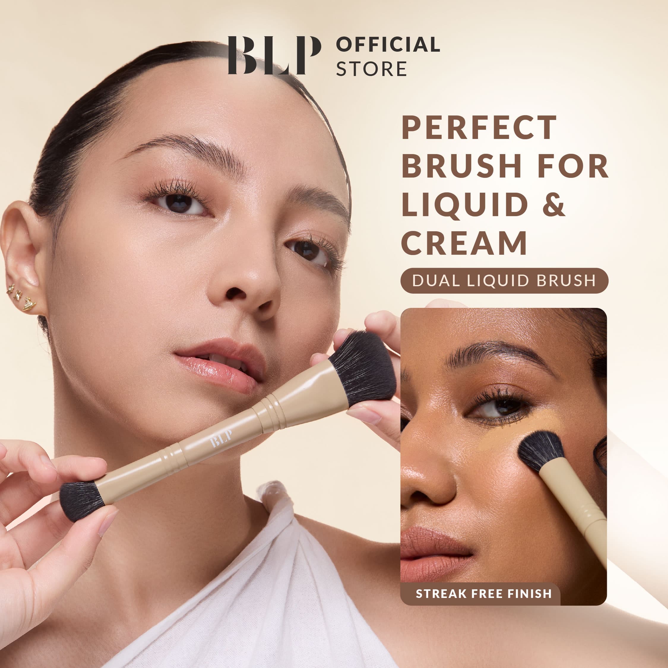 BLP - Dual Liquid Brush - For Liquid & Cream