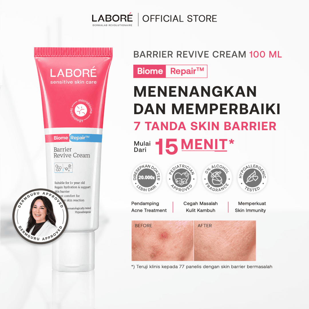 LABORÉ Sensitive Skin Care BiomeRepair Barrier Revive Cream 10 ml/50 ml/100 ml Moisturizer Melembabkan