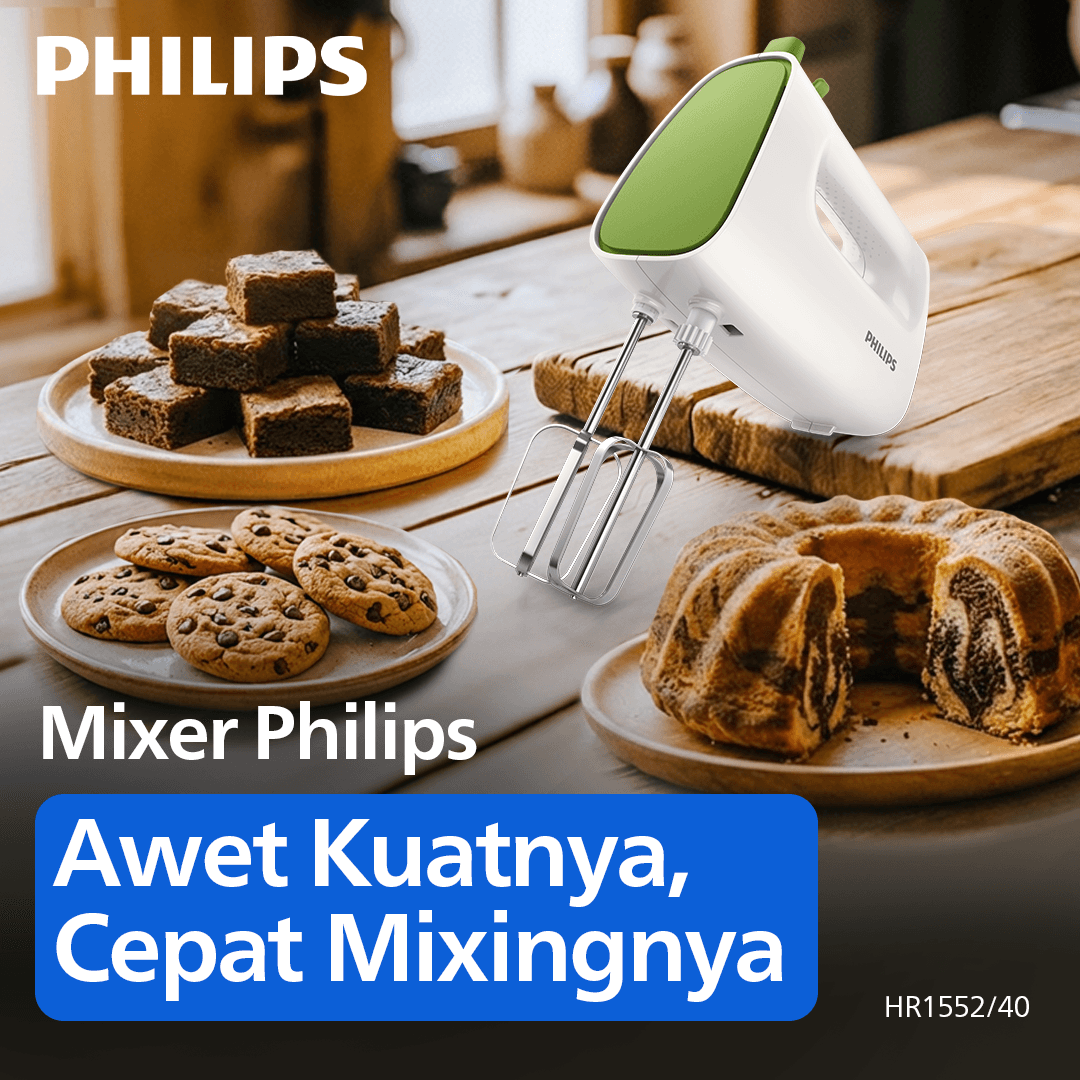 Philips Mixer Hand Mixer HR1552/40 170 Watt